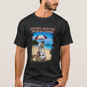 T-shirt Dans la nage des choses sauveteur piscine Atte