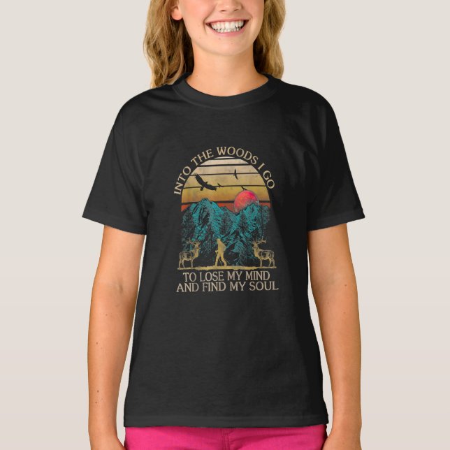 T-shirt Dans Le Bois, Je Vais Perdre Mon Esprit Et Trouver (Devant)