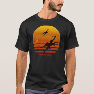T-shirt Dans le coucher du soleil - Fanart de X-wing