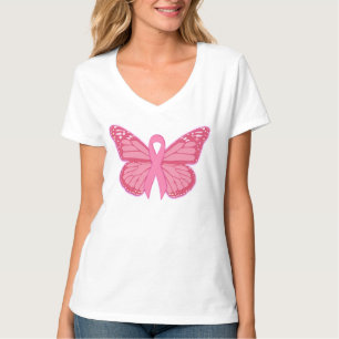 T-shirt Dans Le Papillon Rose