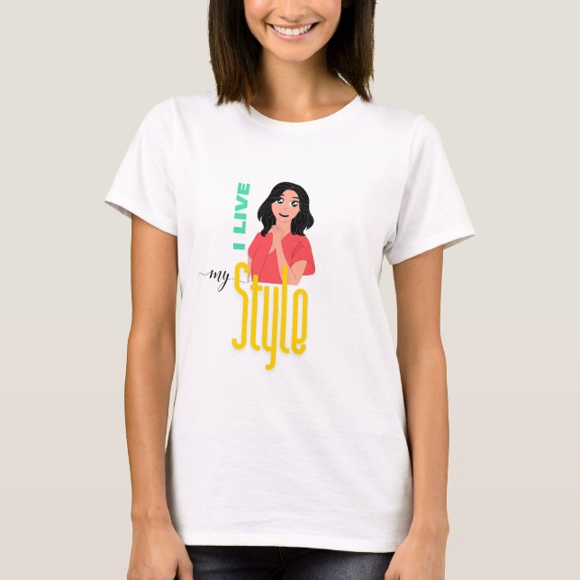 T-shirt dans le style tendance (Devant)
