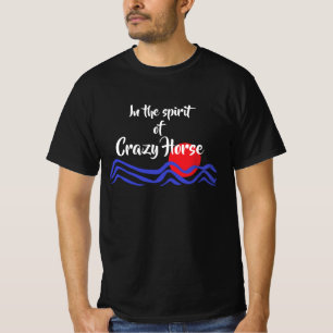 T-shirt Dans l'esprit de Crazy Horse Amérindien