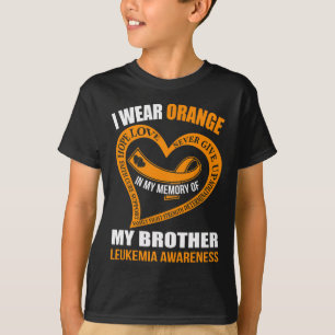T-shirt Dans ma mémoire de mon frère LEUKEMIA CONSCIENCE