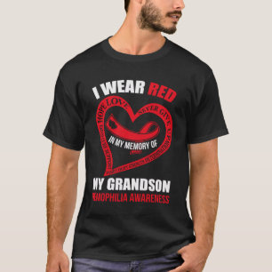 T-shirt Dans ma mémoire de mon petit-fils HÉMOPHILIE SENSI