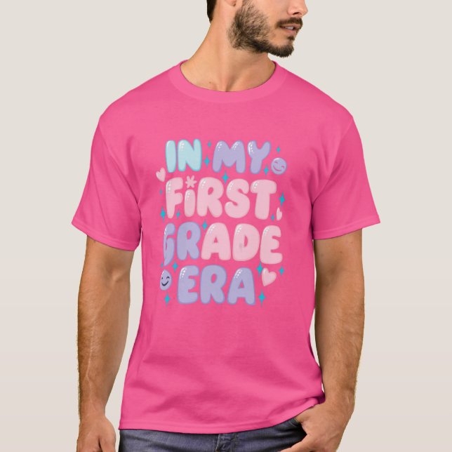 T-shirt Dans ma première année de 1ère année enseignante d (Devant)