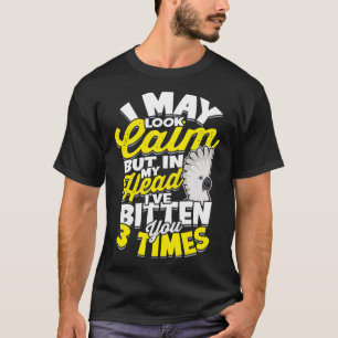 T-shirt Dans Ma Tête Je Vous Ai Bitten 3 Fois Parrot Parap