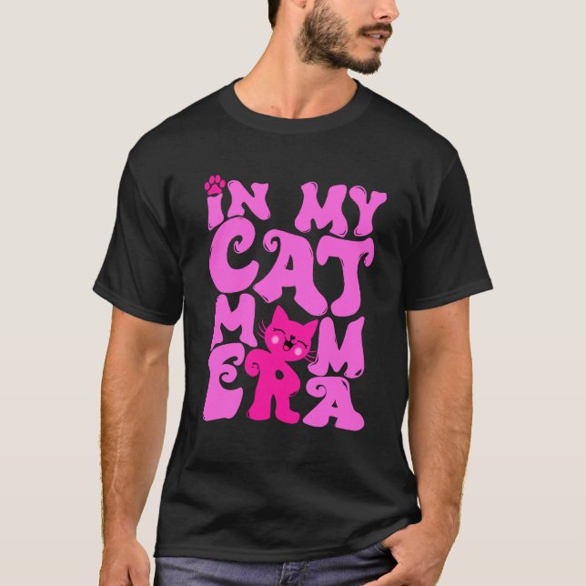 T-shirt Dans Mon Chat Maman Era Cute Maman Chat (Devant)