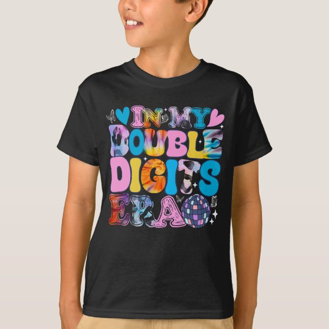 T-shirt Dans Mon Double Chiffre L'Ère Drôle Anniversaire (Devant)