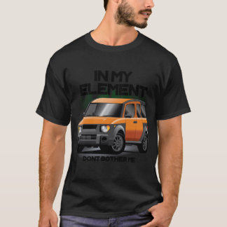 T-shirt Dans mon élément tangerine