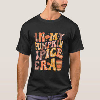 T-shirt Dans Mon Époque Citrouille Épice Thankful Automne 