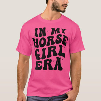 T-shirt Dans Mon Ere De Fille Cheval Equestrian équitation
