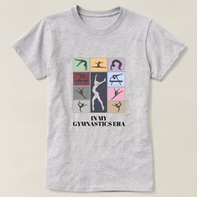 T-shirt Dans mon ère de gymnastique (Design devant)