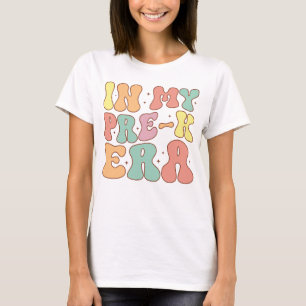 T-shirt Dans Mon Ere Pré K Retour À L'École Rétro Super Pr