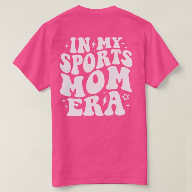 T-shirt Dans mon Sport Maman Era Retro Happy Face (Design dos)