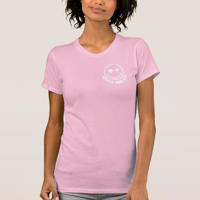 T-shirt Dans mon Sport Maman Era Retro Happy Face (Devant)
