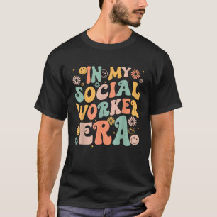 T-shirt Dans Mon Travail Social Époque Retro Super School