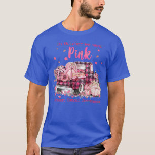 T-shirt Dans October We Wear Pink Ribbon Plaid Truck Breas