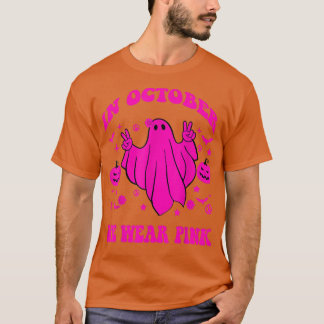 T-shirt dans October We Wear Pink spooky Ghoul Breast Canc