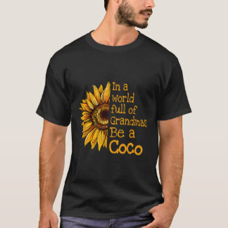 T-shirt Dans un monde de mamies, soyez une mamie Coco spéc