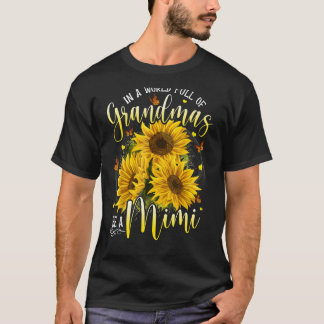 T-shirt Dans Un Monde Plein De Grand-Mère Soyez Un Mimi Fl