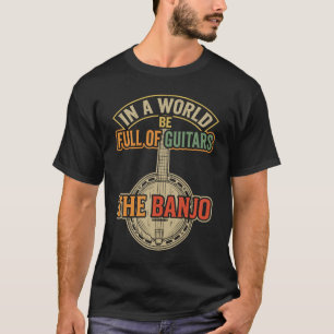 T-shirt Dans un monde plein de guitares, soyez la musique 