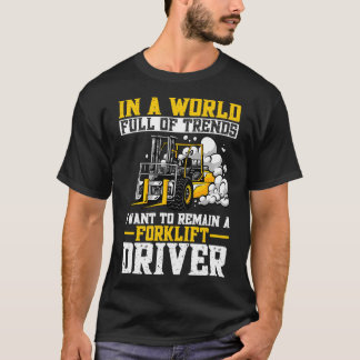 T-shirt Dans Un Monde Plein De Tendances, Je Veux Rester U