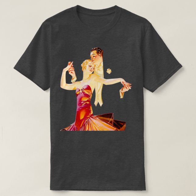 T-shirt Danse Art déco dans la salle de bal (Design devant)