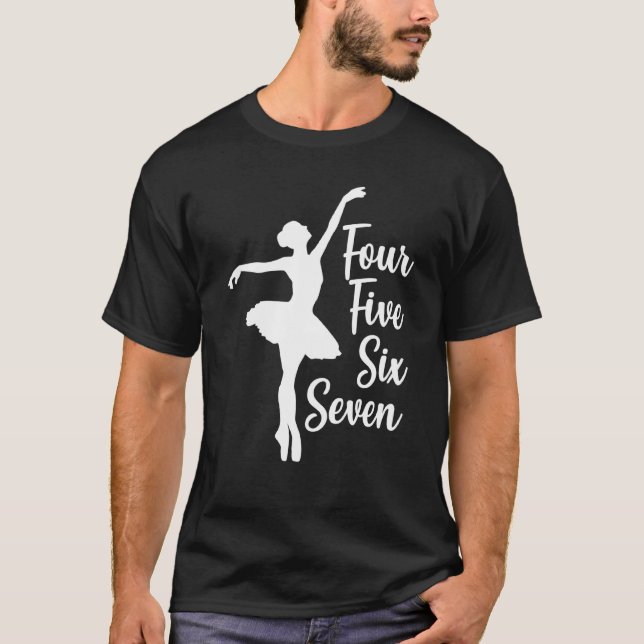 T-shirt Danse Ballerina Pour Danseur De Ballet (Devant)