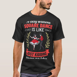 T-shirt Danse carré Musique Caller Cours Danseur