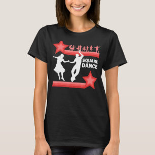 T-shirt Danse Carré traditionnelle occidentale Danse rétro