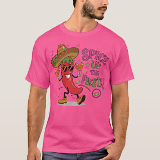T-shirt Danse Chili Pepper Sombrero Maracas Cinco De May