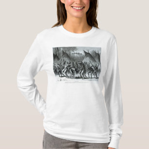 T-shirt Danse de cuir chevelu des 'croquis d'Indien
