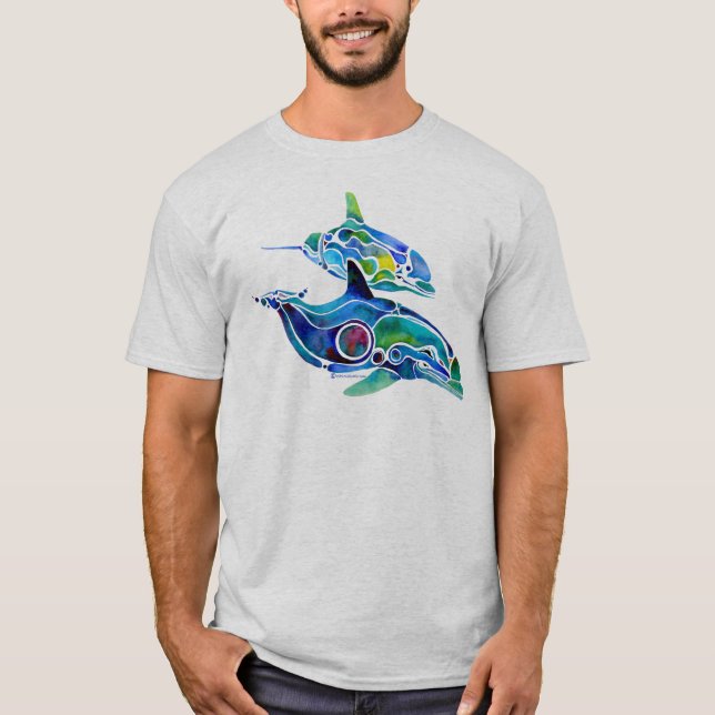T-shirt Danse de dauphin (Devant)