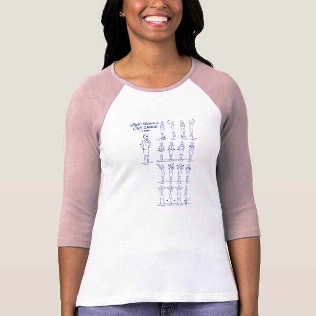 T-shirt Danse de la ligne de l'agent de bord (Devant)