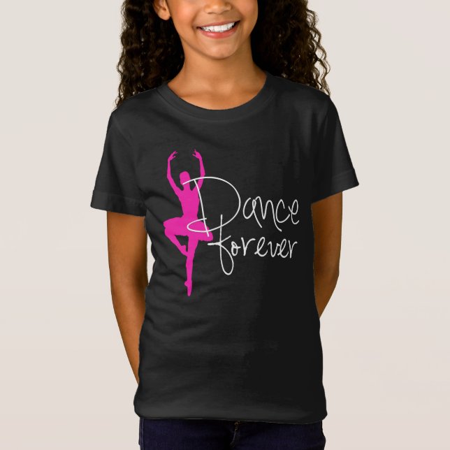 T-Shirt Danse de silhouette de danseur de roses indien (Devant)