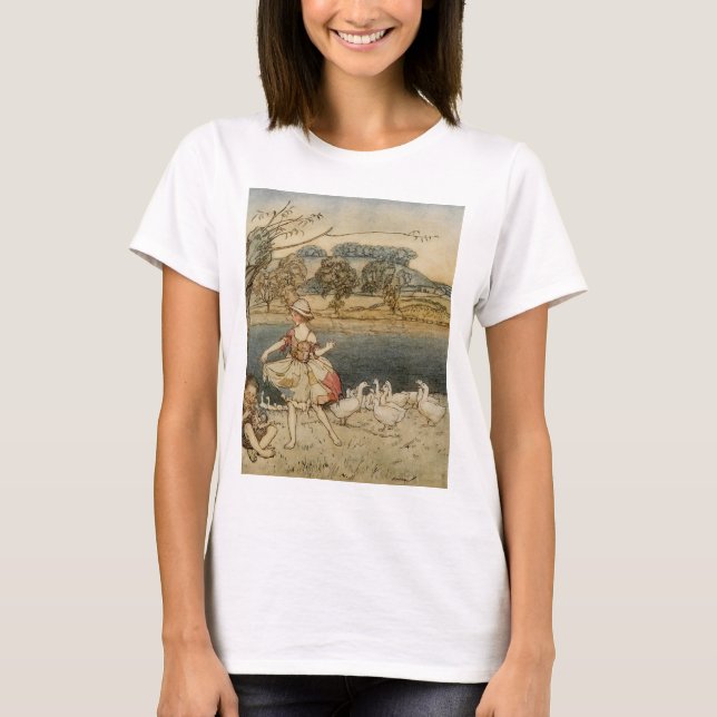 T-shirt Danse de Tattercoats tandis que le Gooseherd (Devant)
