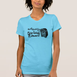 T-shirt Danse d'oscillation avec le juke-box vintage