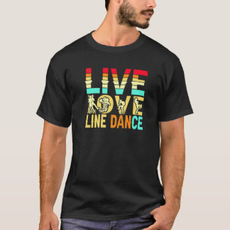T-shirt Danse en ligne mignonne Danse country occidentale