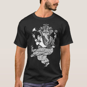 T-shirt Danse Ganesha Ganesh Chaturthi Indien Mandala Gr