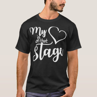 T-shirt Danse Maman Tee Mon Coeur Est Sur Cette Scène Danc