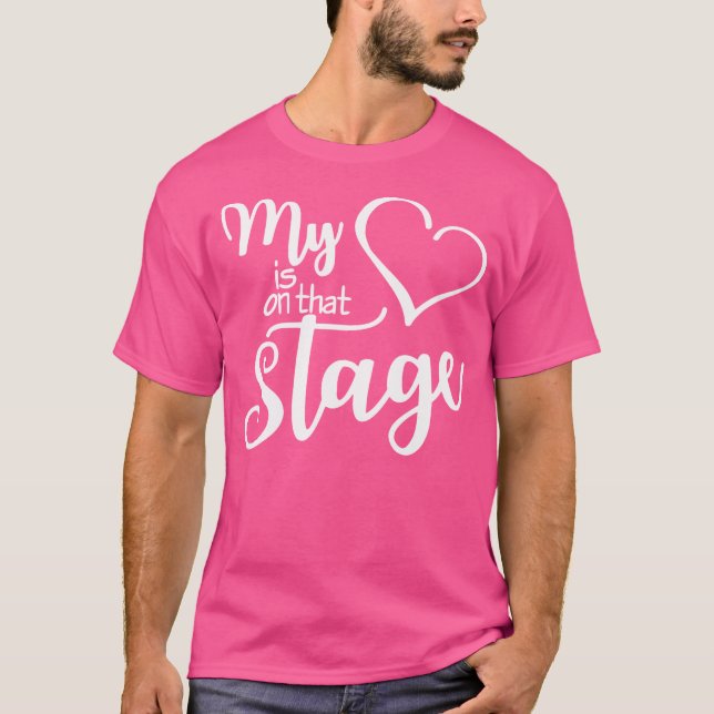 T-shirt Danse Maman Tee Mon Coeur Est Sur Cette Scène Danc (Devant)