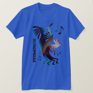 T-shirt Danse musicale Kokopelli Royal Blue T