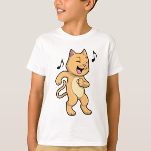 T-shirt Danse Musique Cat