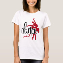 Danse noire / Danseuse de ballet à pointes rouge f