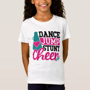 T-Shirt danse saut cascade chever mot art
