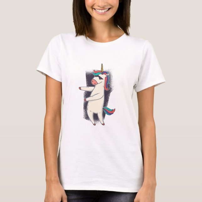 T-shirt Danse Unicorne Floss (Devant)