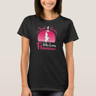 T-shirt Danse vintage Flamenco Juste Une Fille Qui Aime Fl