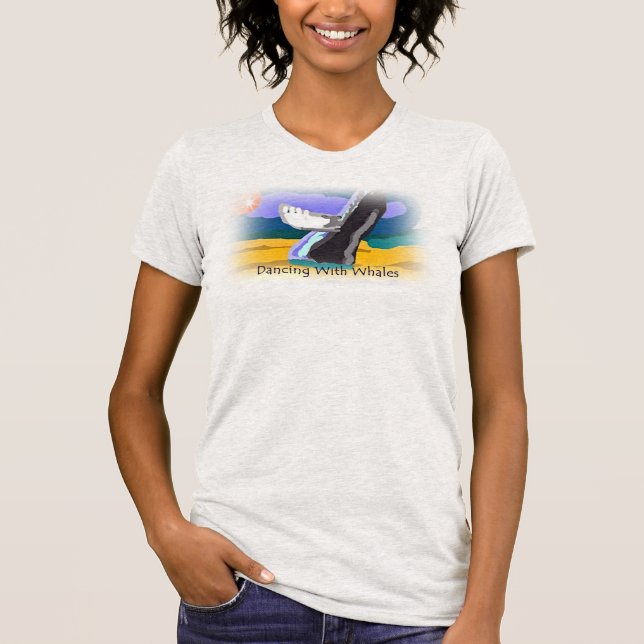 T-shirt Danser Avec Baleines Dames Bella Canvas Tee (Devant)