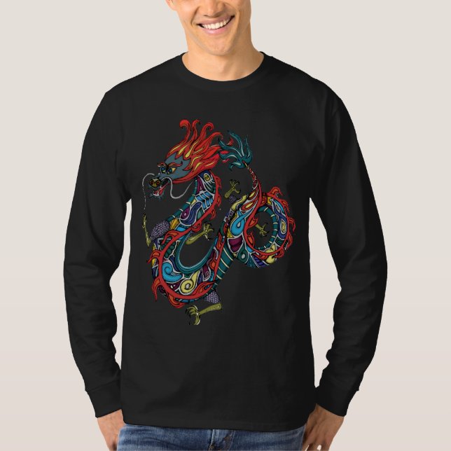 T-shirt Danser Dragon Dance Hommes (Devant)