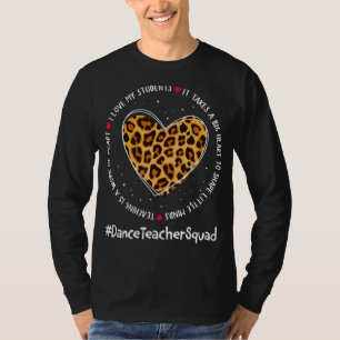 T-shirt Danser Enseignant Escouade Admin Semaine d'appréci